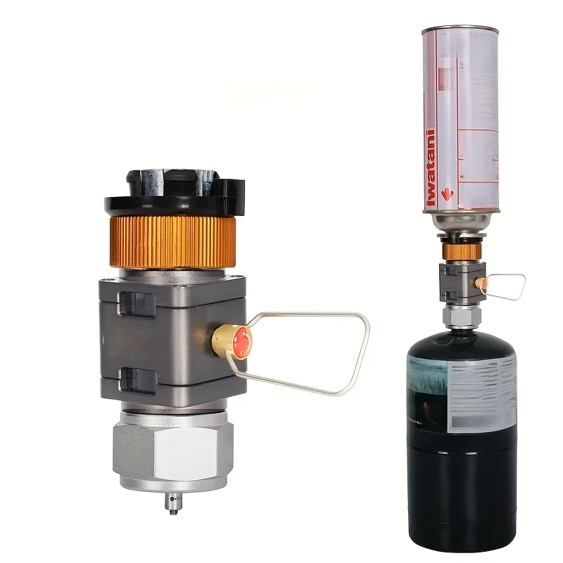 

Портативный алюминиевый коннектор для газового баллона 70 г для уличного барбекю - сбор, заправка, перекачка, визуальное наполнение - подходит для использования на улице