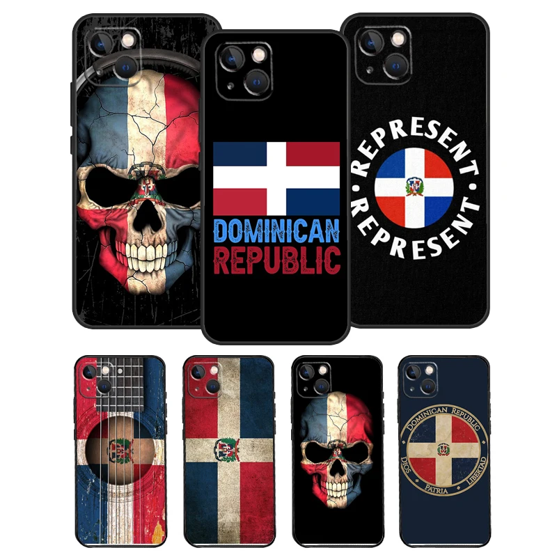 Flag of Dominican Republic Phone Case For iPhone 14 11 12 13 Pro X XR XS Max 6 6S 7 8 Plus SE 2020 Back Cover