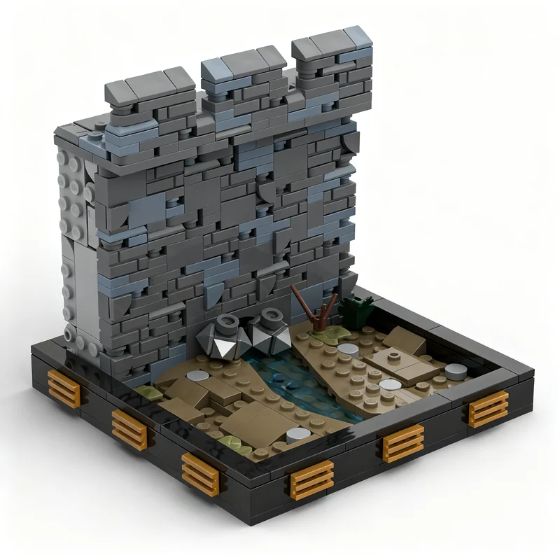 447 pièces MOC Hobbit Seigneur des Anneaux Le Chevalier Aragorn S Stand Helm Deep LOTR 2 3 Jouet Modèle Blocs de Construction Cadeaux de Noël Briques