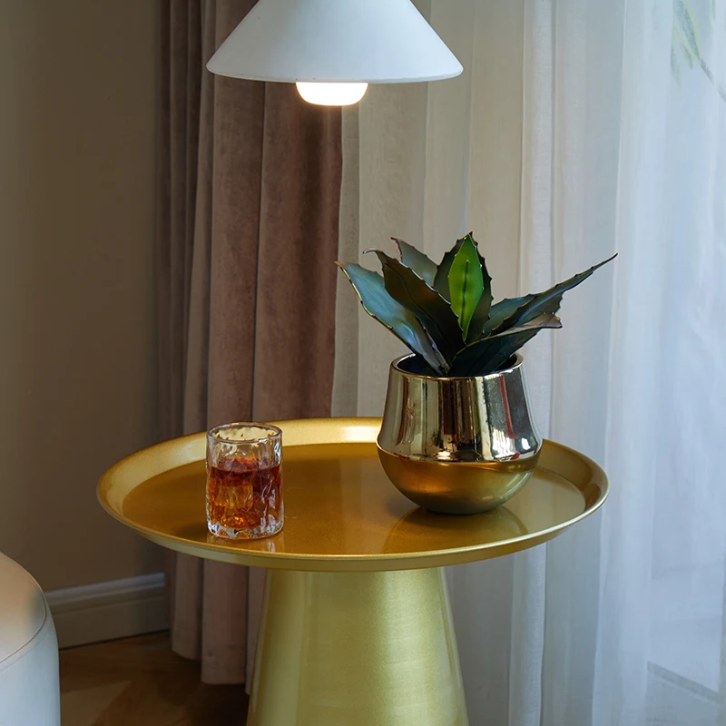 Simple Bedroom Nightstand Metal Living Room Side Tables Multi-Functional Bedroom Center Table Small