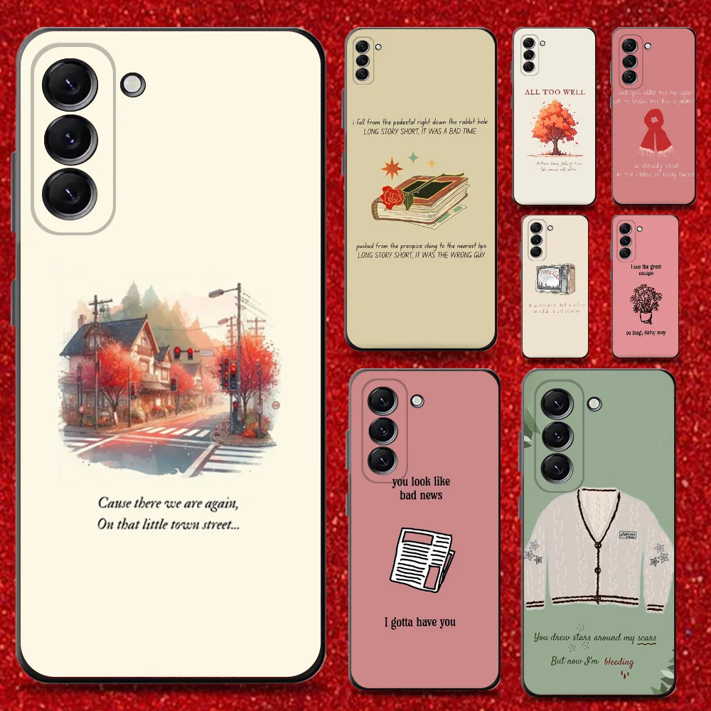 

All Too Well Lyrics Phone Case For Samsung Galaxy A13,A21s,A22,A31,A32,A52,A53,A71,A80,Soft Black Shell