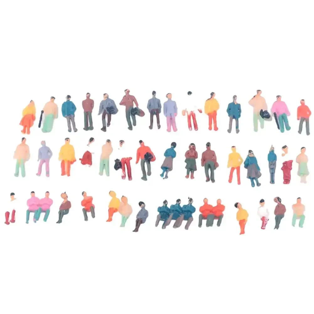 100 قطعة 1:50/1:75/1:100 لتقوم بها بنفسك طاولة الرمل لون صغير شخص صغير قطار المشهد مطابقة يقف الناس تشكلات متنوعة لعب الاطفال