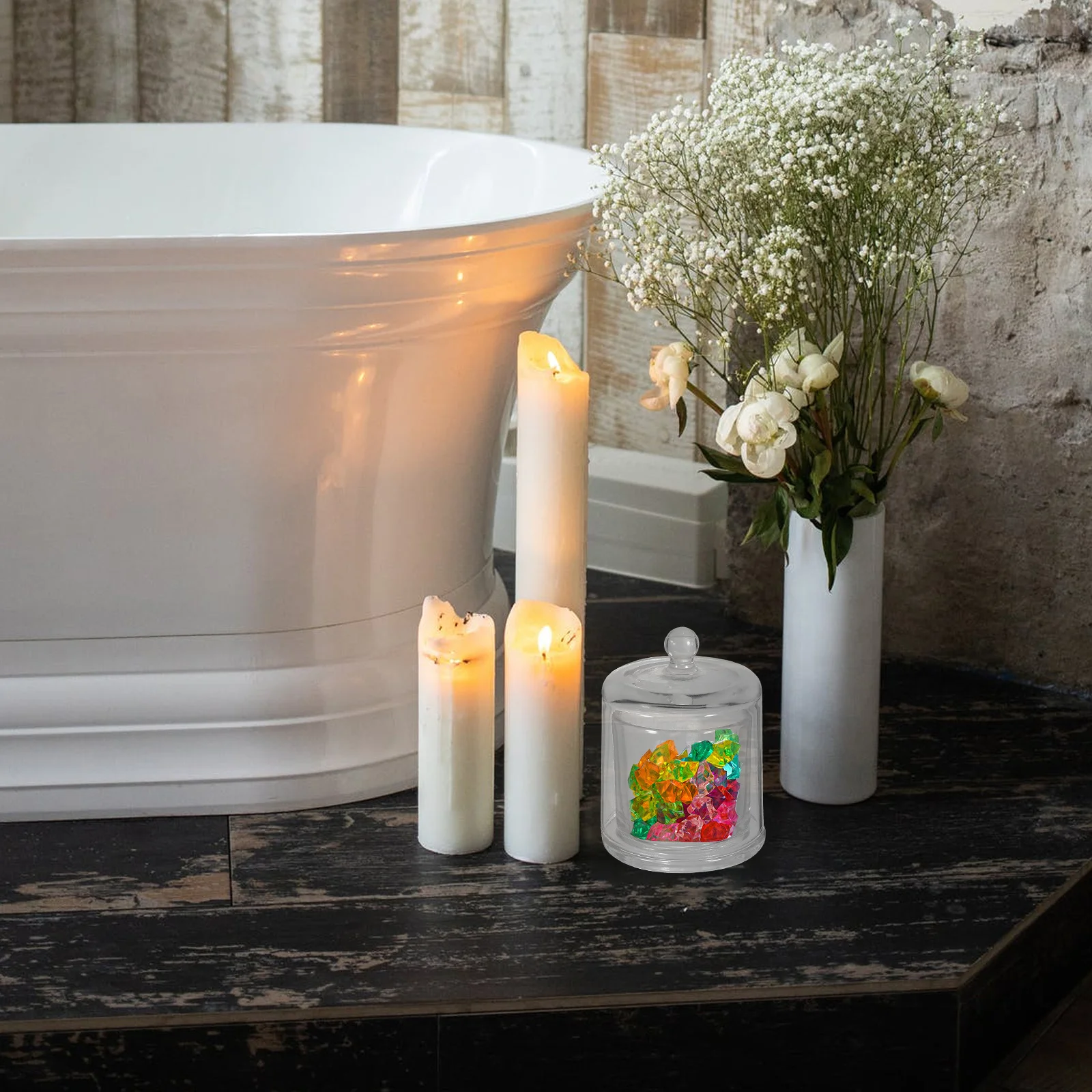 

Household Glass Container Warm Atmosphere Transparent Appearance Simple Operation Craft Projects for Adults Decorative