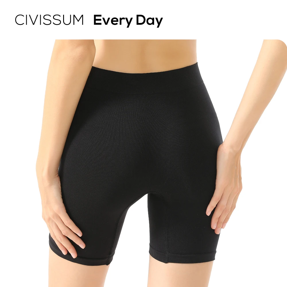 Every Day Women Boyshort Skin Friendly & Super Elastic Underpants Shaper Shorts Anti-Chafing Plus Size 0010