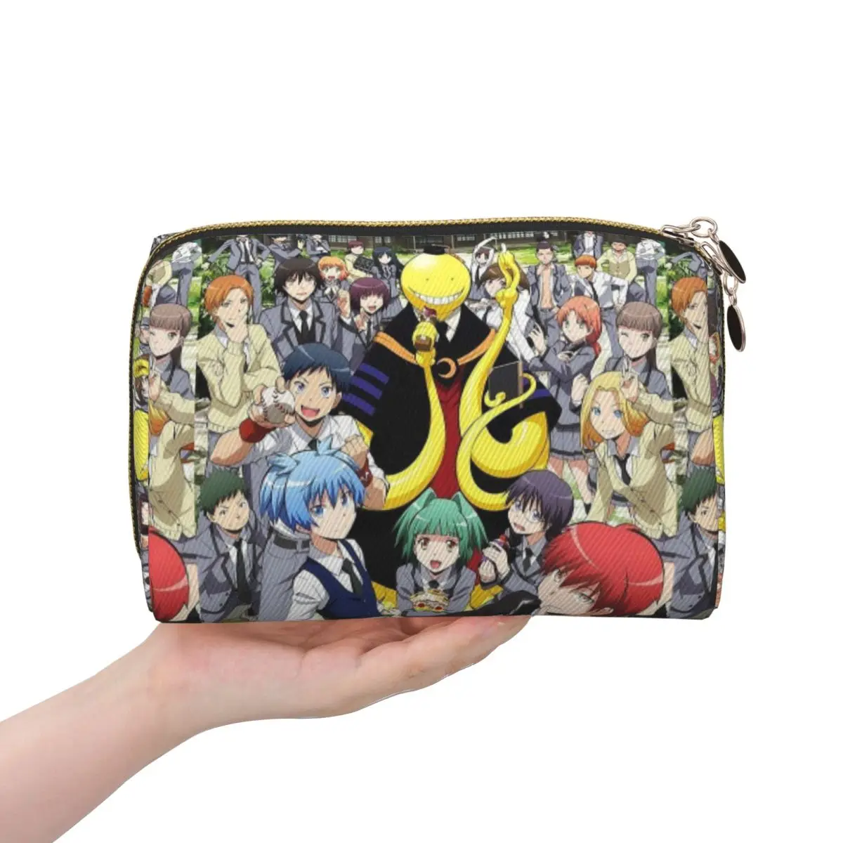 Assassination Classroom Octopus Koro Sensei Women Cosmetic Bag Travel Makeup Organizer Pouch Toiletry Storage Dopp Kit Case