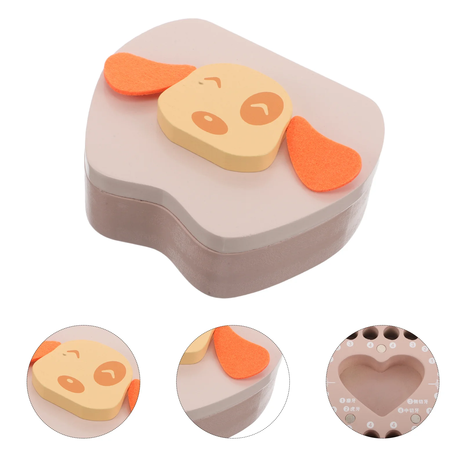 

Wooden Baby Tooth Storage Box Portable Boys Girls Keepsake Organizer Baby for Teeth Umbilical Cord First Hair