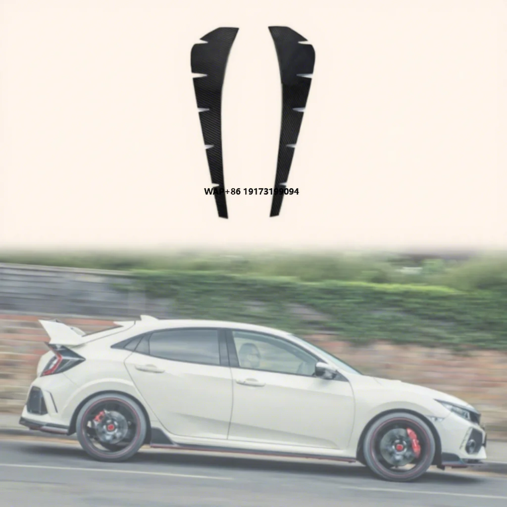 

For Carbon Fiber FK8 CIVIC TYPE-R OEM Front Fender Vents Stick on (For OEM Front Fender)Modification and Personalization
