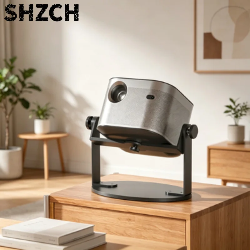 Vertical Ceiling Projection Base Universal Gimbal Projector Stand Desktop Equipment Holder Bedside Storage Rack for Home Theater