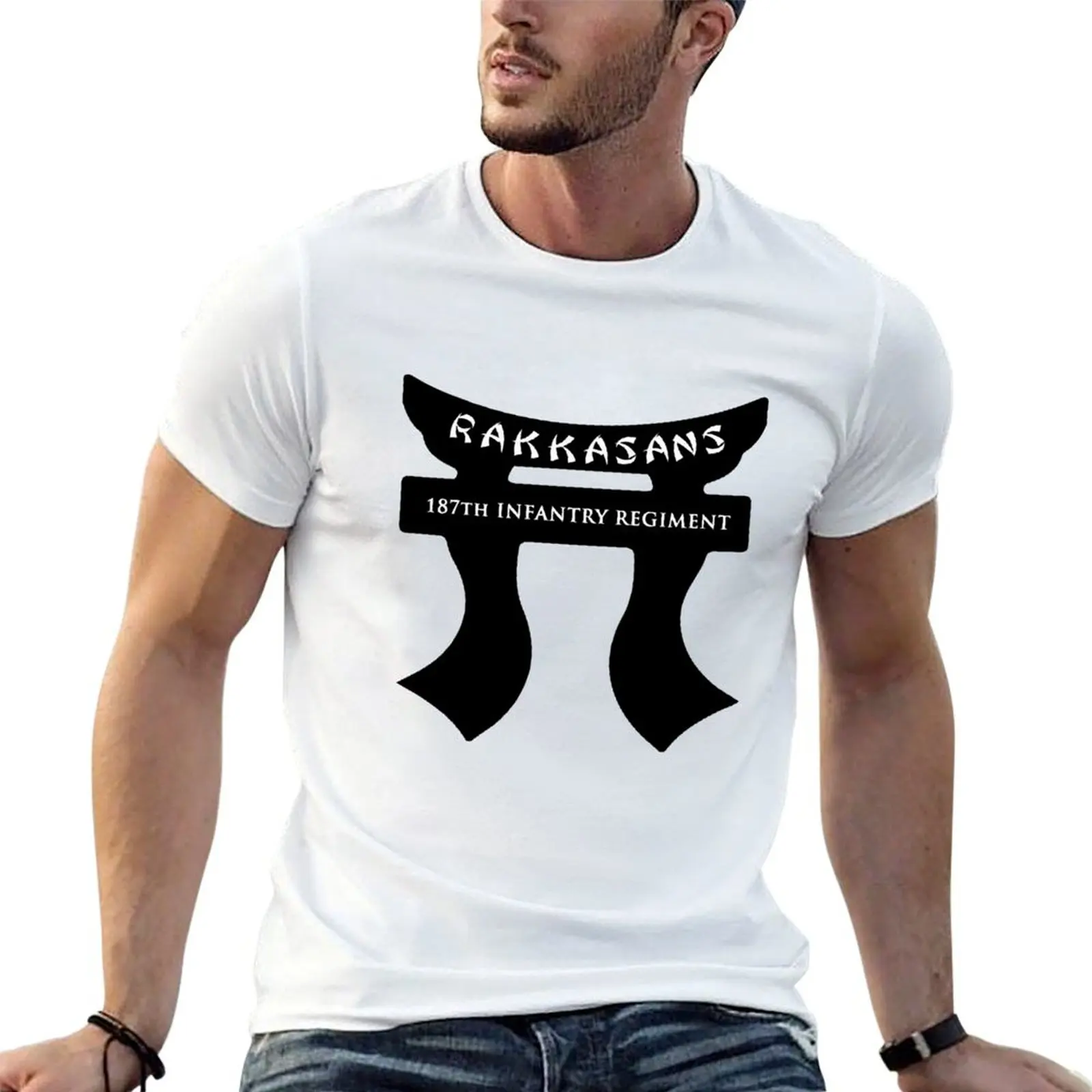 187th Infantry Regiment Rakkasans Skull Veteran T-Shirt Sporty Casual Quick Dry T-Shirt