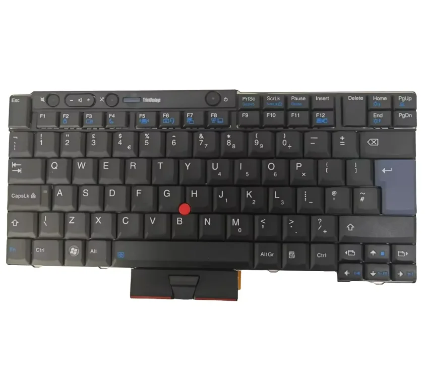 Teclado Não Retroiluminado do Reino Unido para Lenovo Thinkpad T520 T520i T420S T420 T420i T400S T410S T410 T410I T510 T510i W510 W520 X220T X220s