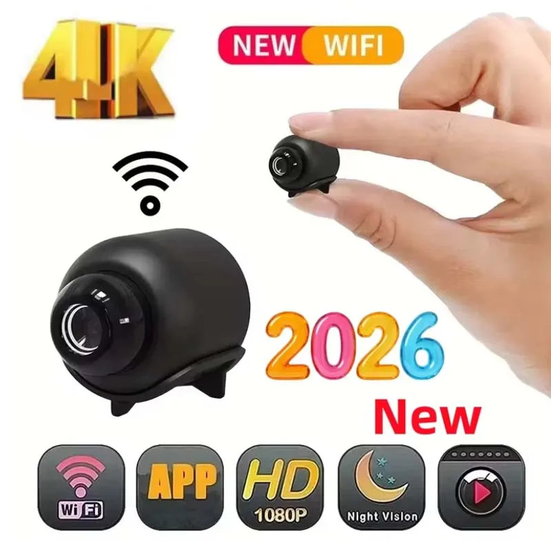 Mini Camera 1080P Clear Night Vision Lightweight Portable Premium Cams Motion Detection Wireless WiFi Surveillance Camera