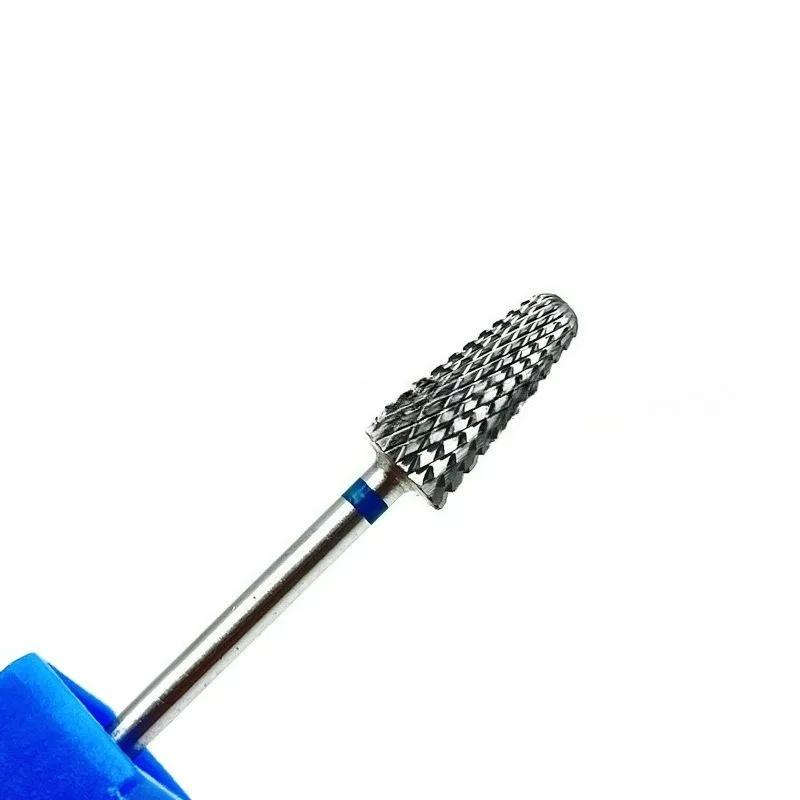 1Pcs 5mm Flame Bit 3/32 Carbide Nail Drill Bits Manicure Burr Remove Gel Electric Milling Cutter Accessories