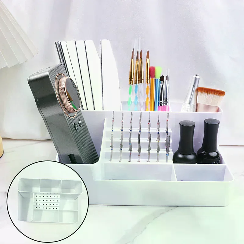 네일 아트 플라스틱 정리함 젤 폴리쉬 리무버 클리닝 코튼 패드 면봉 박스 보관 케이스 액세서리 도구 클린 데스크탑