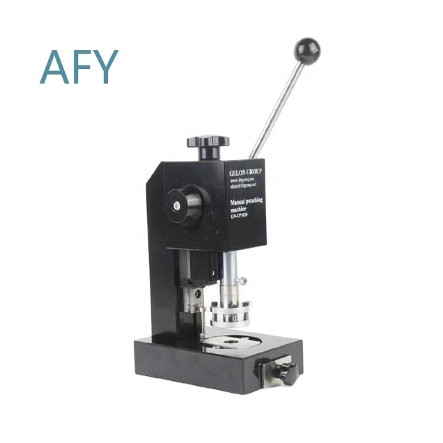 Laboratory Manual Hand Press for Coin Cell Battery Disc Punching Machine for CR2032 CR2025 CR1632 Button Cell Battery Making
