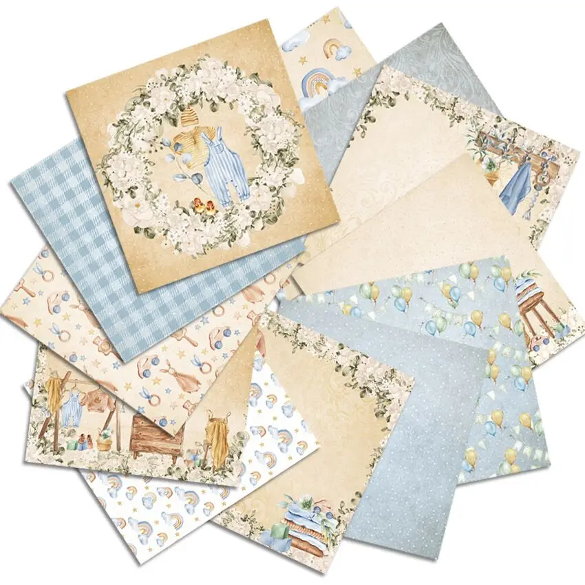 2023New my little angel Scrapbooking paper pack of 24sheets handmade craft paper craft Background pad