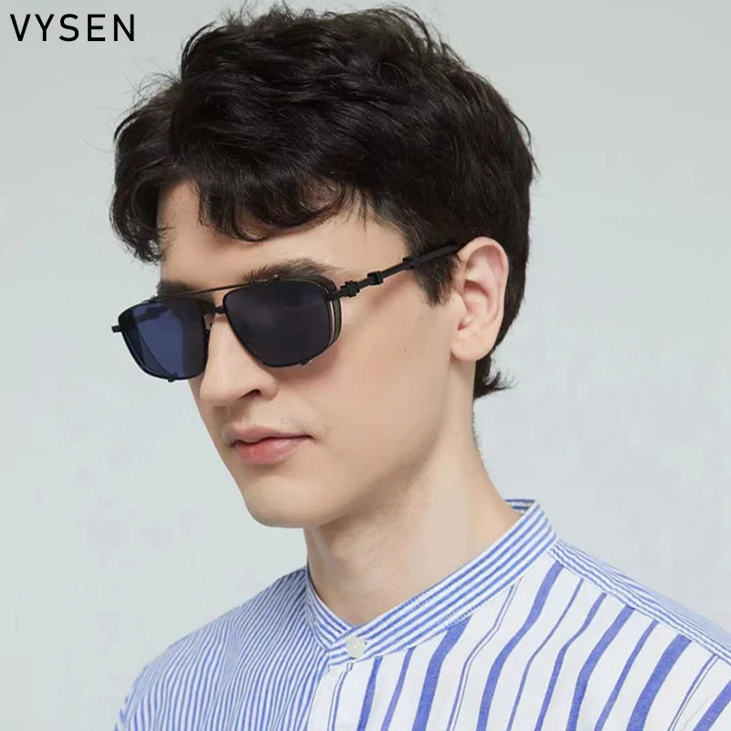 

Oversized Square Metal Sunglasses For Men Women Big Frame 2024 Luxury Brand Fashion Sun Glasses Neutral Vintage Shield Eyewear