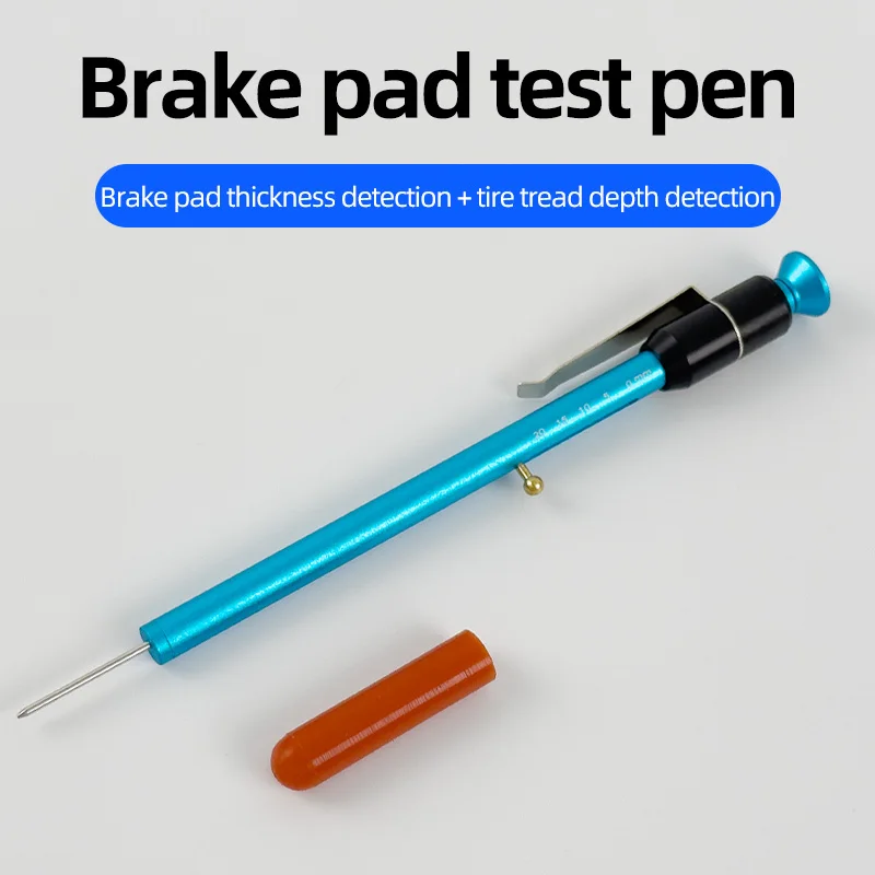 Tire tread depth measuring instrument brake pad testing pen Carving scale Thickness measuring tool gauge