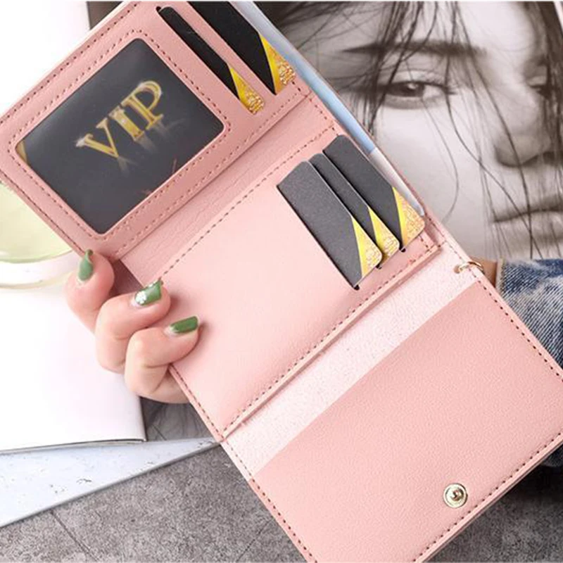 1PCS New Cute Little Animal Girl's Short Wallet Minimalist Wallet