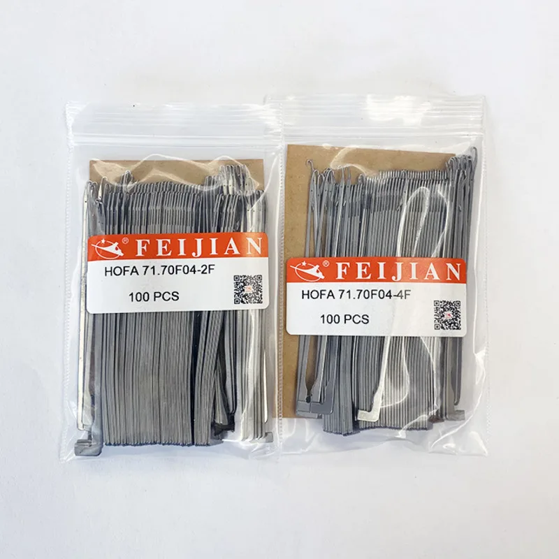 100 Pcs FEIJIAN HOFA 71.70F04-2F 71.70F04-4F Needles For Hosiery Machines