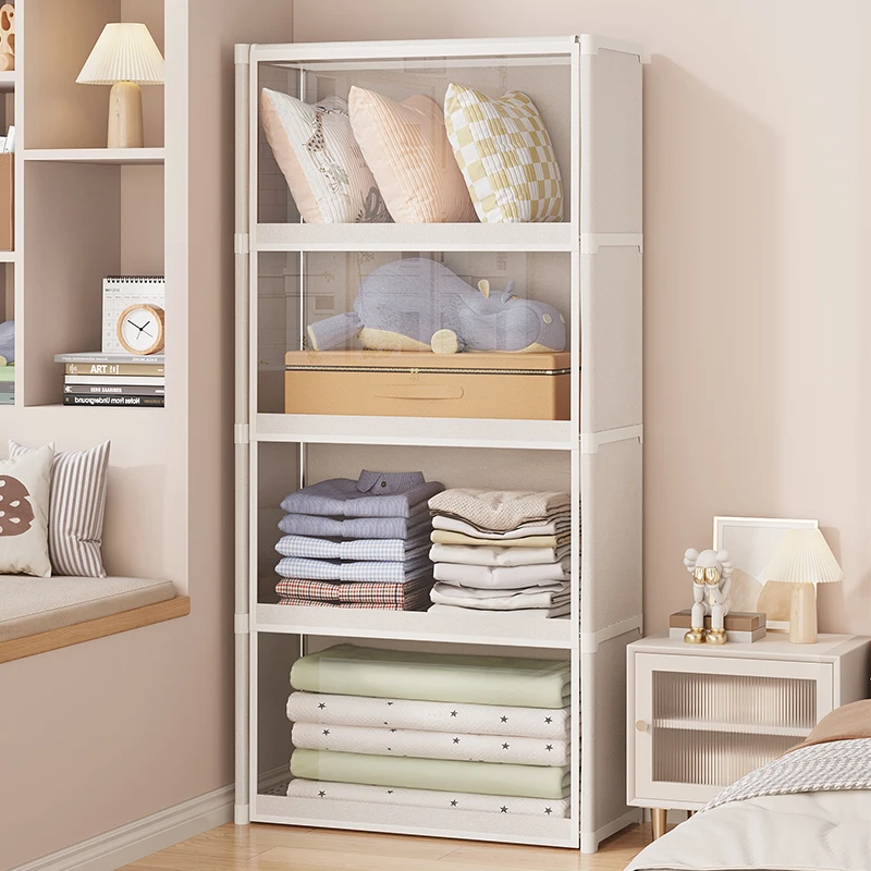 

Wardrobe household bedroom dustproof clothes storage cabinet small apartment rental room student dormitory simple wardrobe