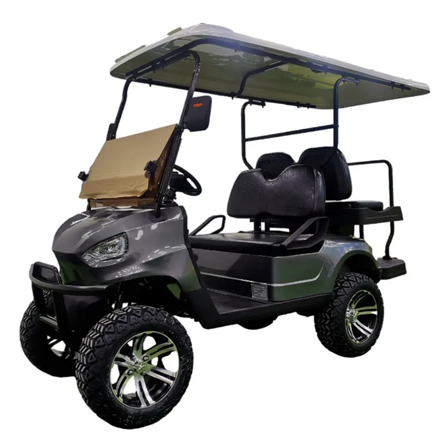 2024 Customized Off-Road 48/60/72V Exclusively Licensed Factory 2 4 Seater Tour Bus Club Car Electric Golf Cart Hunting Car