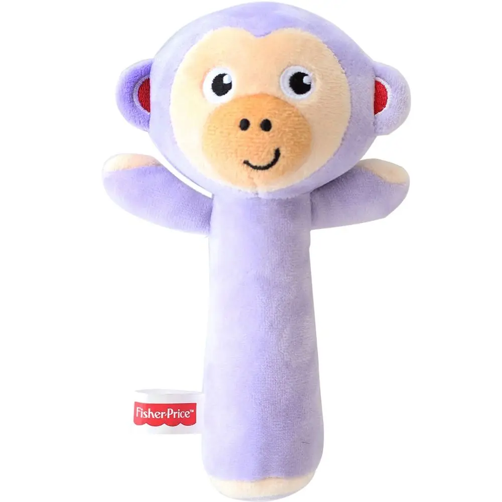 Plush Hand-cranked Bell Toys Soft Cartoon Animal Hand-cranked Stick Cute Creative Soothing Plush Animal Toy