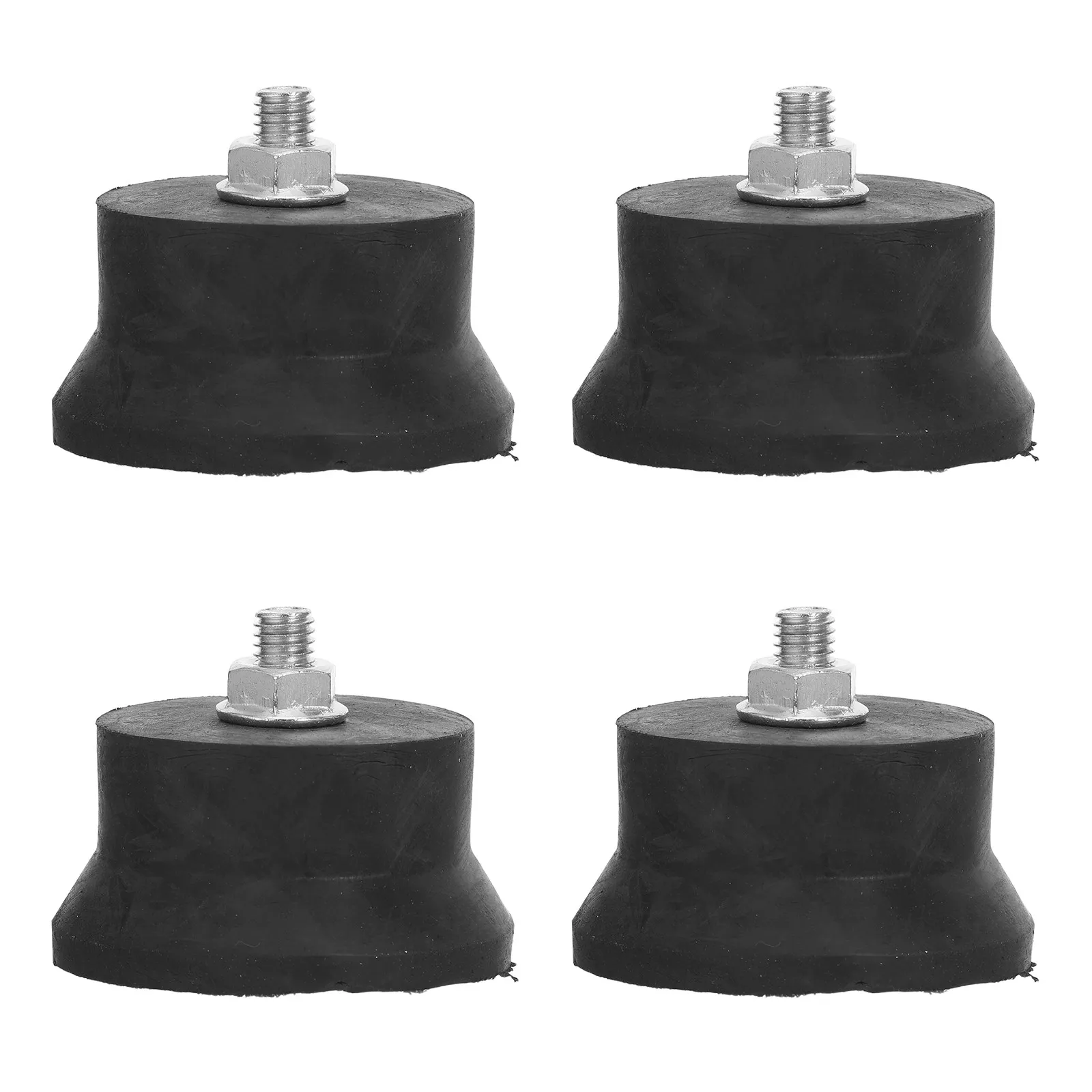 4pcs Anti Vibration Compressor Shock Absorber Pads M8 Rubber Mounts For Air Compressor Noise Reduction Vibration Isolation Tool