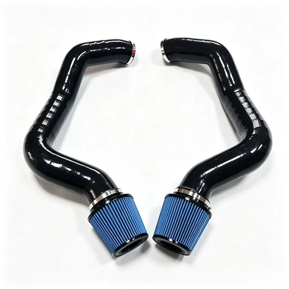 Performance Front Mount Cold Air Intake Kit For BMW F90 M5 S63 4.4T V8 High Flow Induction System Blue Filter