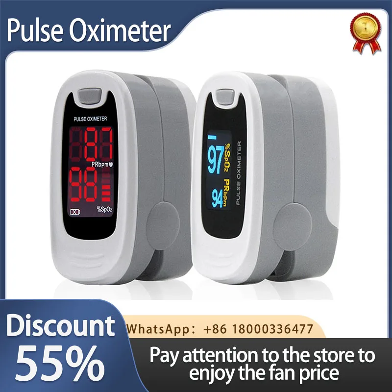 

CONTEC Finger Pulse Oximeter Blood Oxygen Saturation Meter Heart Rate Monitor OLED Oximetro de dedo Monitor Health Care LED