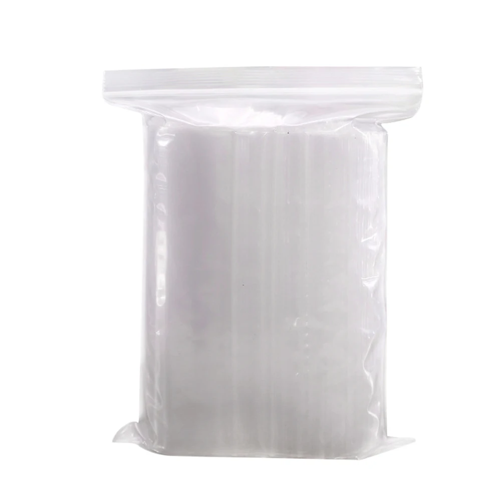 

300pcs Food Packaging Bags Transparent Pe Sealing Storage Bags Resealable Plastic Pouches For Coffee Candies Dried Fruits Snacks