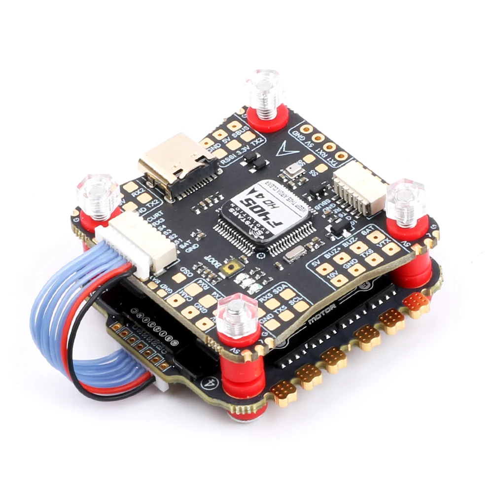 Skystars F4 F405HD4 Flight Controller OSD 50A Blheli_S 3-6S 4 In 1 Brushless ESC Stack 30.5x30.5mm  FPV Racing Drone Quadcopter