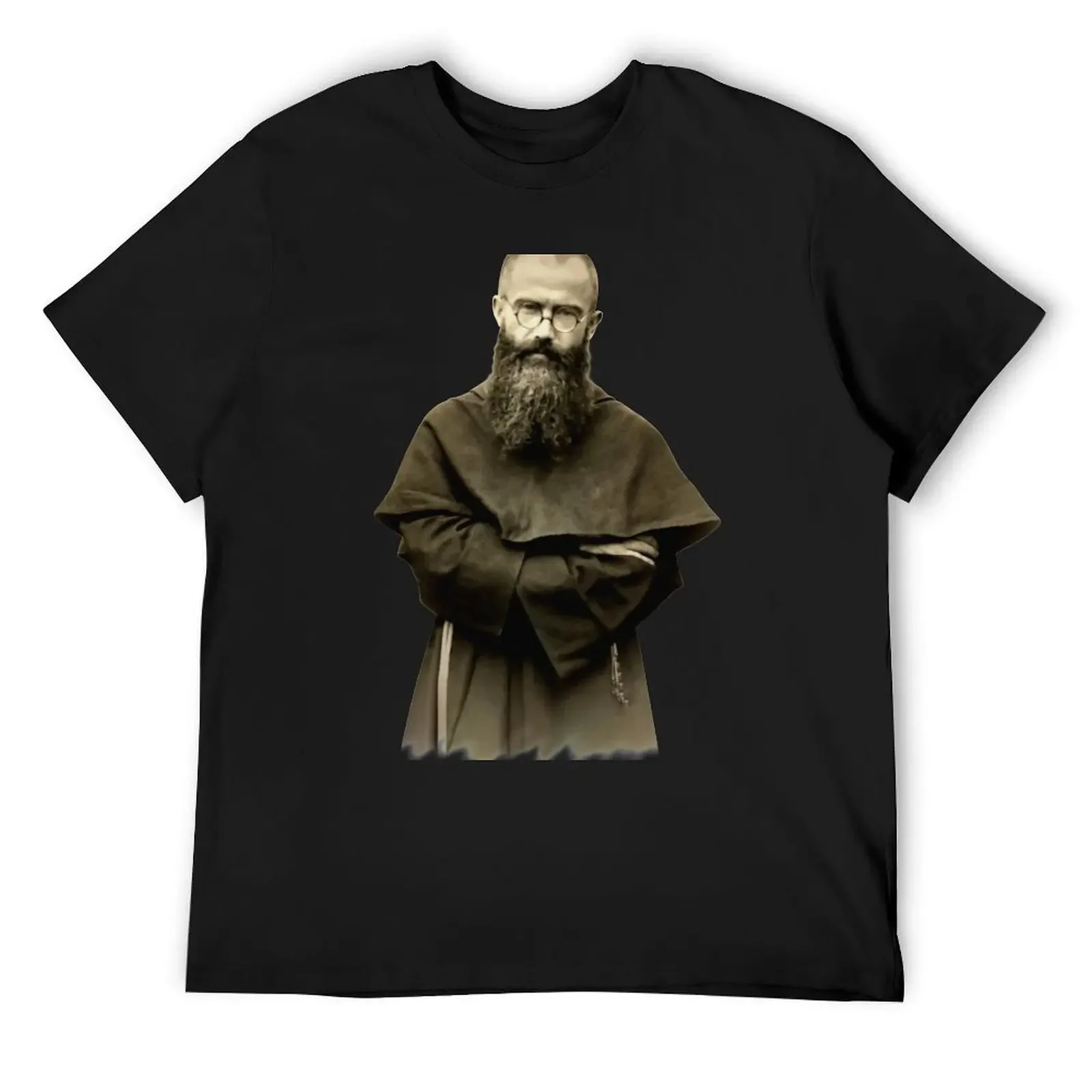 Saint Maximilian Kolbe T-Shirt plain anime tshirt hippie clothes t shirt men