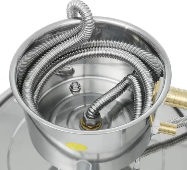 Stainless Steel Alcohol Brewing Distiller DIY Moonshine Still Apparatus for Whisky Beer Brandy Home Brewing Use