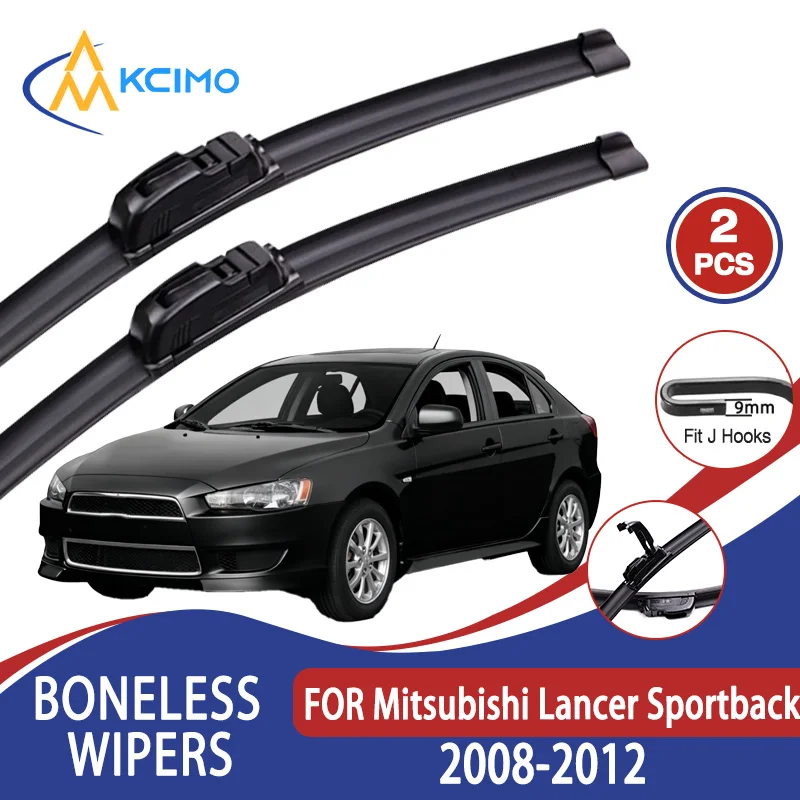 

For Mitsubishi Lancer 2008-2012 Car Wiper U-type Soft Rubber Boneless Wiper HD Quiet Durable Automotive Wiper 24"+16"