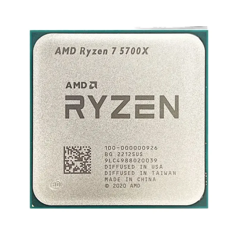 AMD Ryzen 7 5700X R7 5700X 3.4 GHz Used Eight-Core Sixteen-Thread CPU Processor 7NM L3=32M 100-000000926 Socket AM4