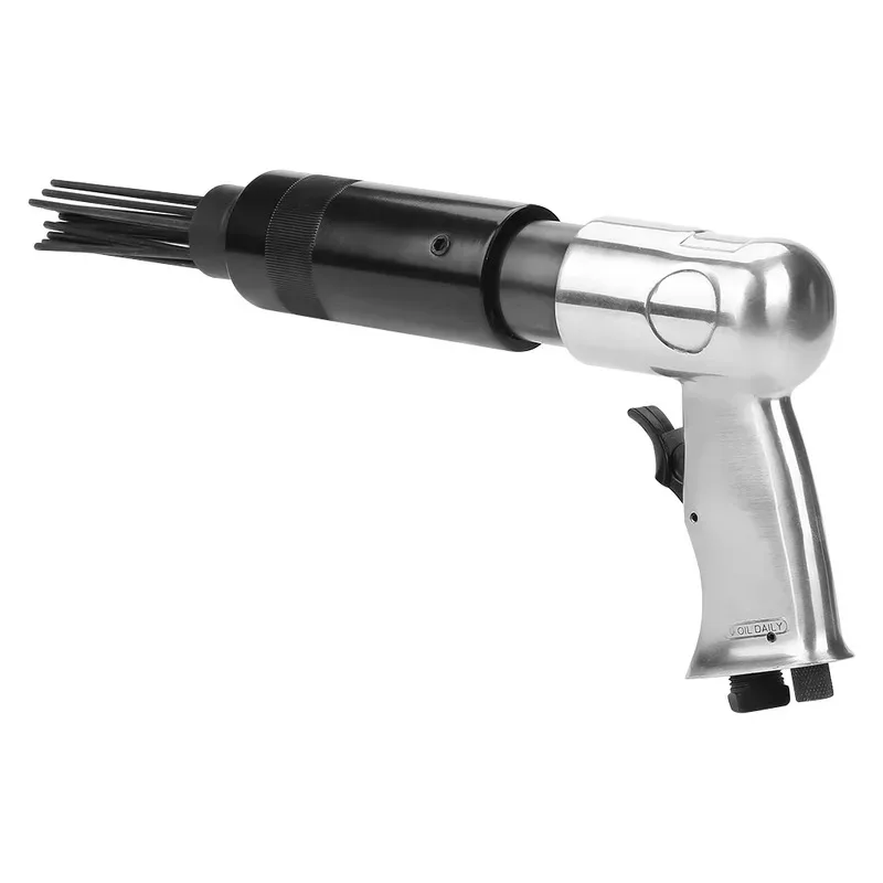 Air Pneumatic 19 Needle Scaler Pistol Grip Rust Paint Slag Corrosion Removing Deburring Tool