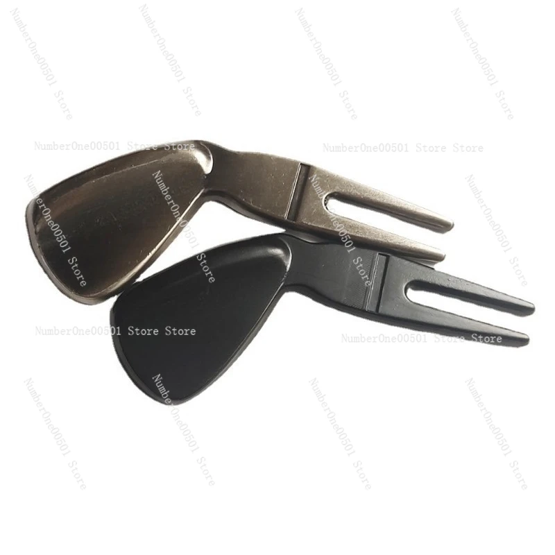 Golf Divot Tool Green Fork Repair Tool with Ball Marker Turf Repair Fixer for Golf Course Maintenance