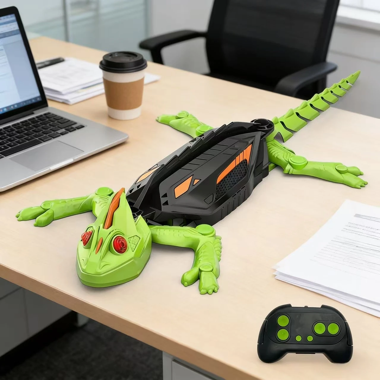 روبوت RC Lizard يتسلق الجدران الزجاجية والسلسة، لعبة بيونيك مقلدة، رائعة لتزيين عيد الميلاد