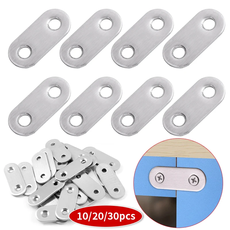 10/20/30pcs Corner Code, Furniture Repair Flat Fixing Parts, Connecting Piece, Used for Cabinets, Tables and Chairs