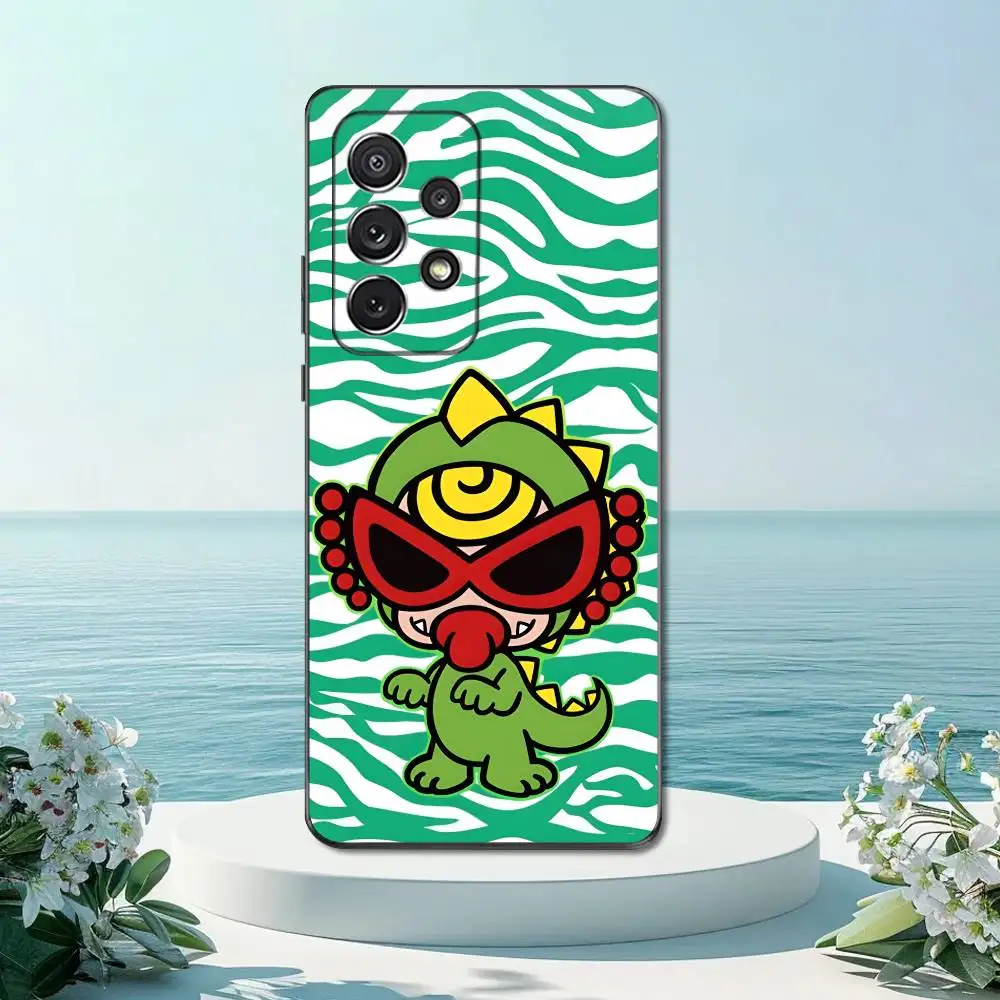 Funny H-Hysteric Cute M-mini Phone Case For Samsung S22,S21,S20,S10,S9,S25,S24,S23,Ultra,FE,Plus,Lite,Soft Silicone Black Cover