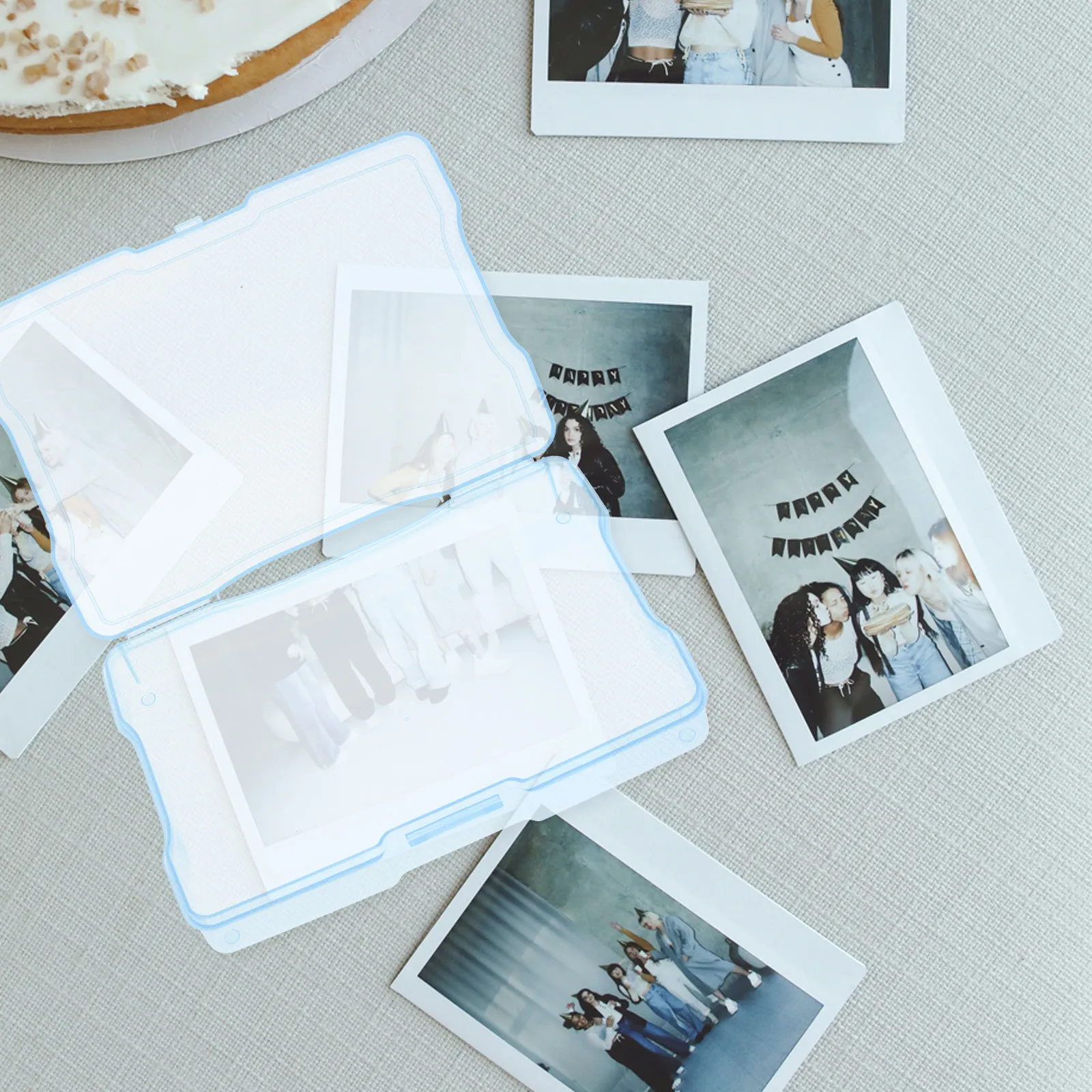 

Plastic Photo Storage Box Organizer Card Container Postcards Jewelry Craft Holder Photo Organizer Cards Container