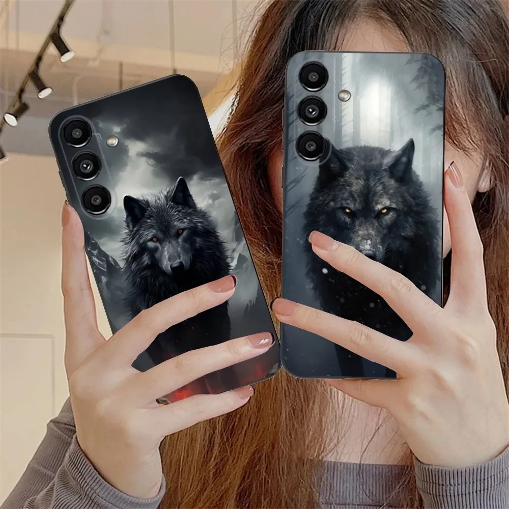 

The Wolf Phone Case For Samsung S24,S21,S22,S23,S30,Ultra,S20,Plus,Fe,Lite,Note,10,9,5G Black Soft Cover