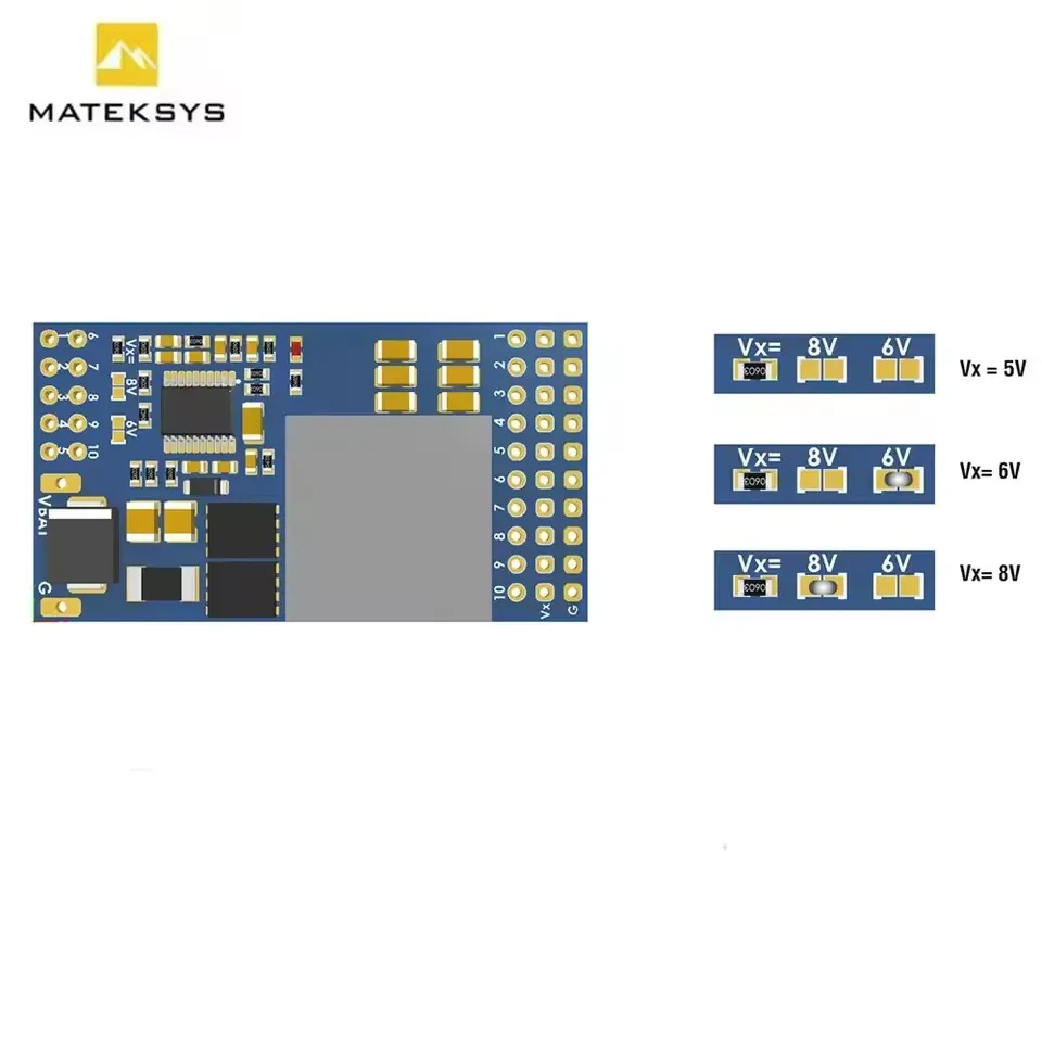 MATEK SVPDB-12S SERVO PDB with 12A BEC 9-55V TO 5/6/8V Power Distribution Board