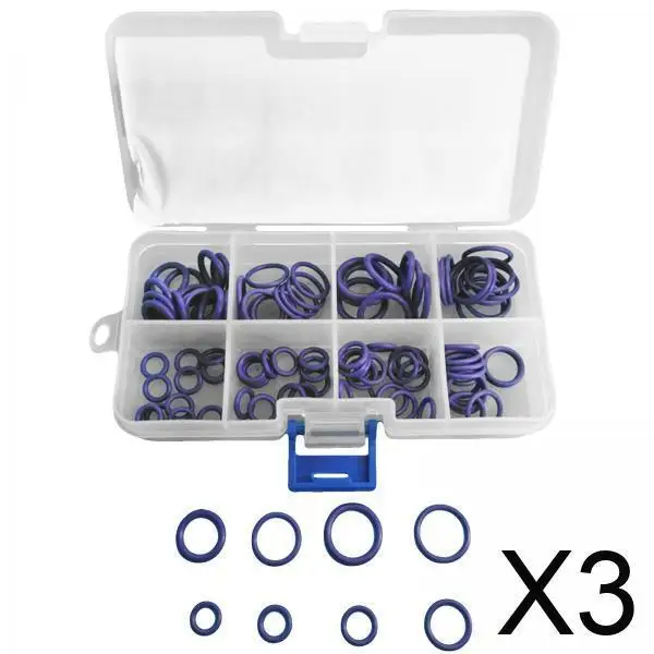 

Ремкомплект уплотнительных колец для автомобильных компрессоров кондиционера, 8 размеров, резиновые уплотнители для обслуживания автомобилей и бытовой техники