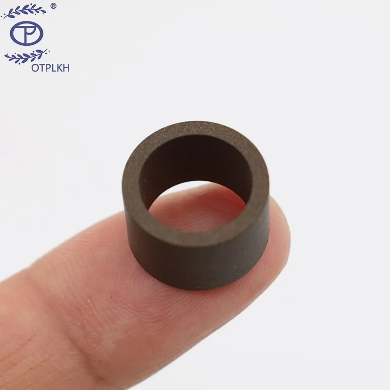 Guarnizioni in PTFE politetrafluoroetilene aggiungi rivestimento in polvere di rame Shim Spacer Pads parte sagomata parti Non standard fabbrica personalizzata