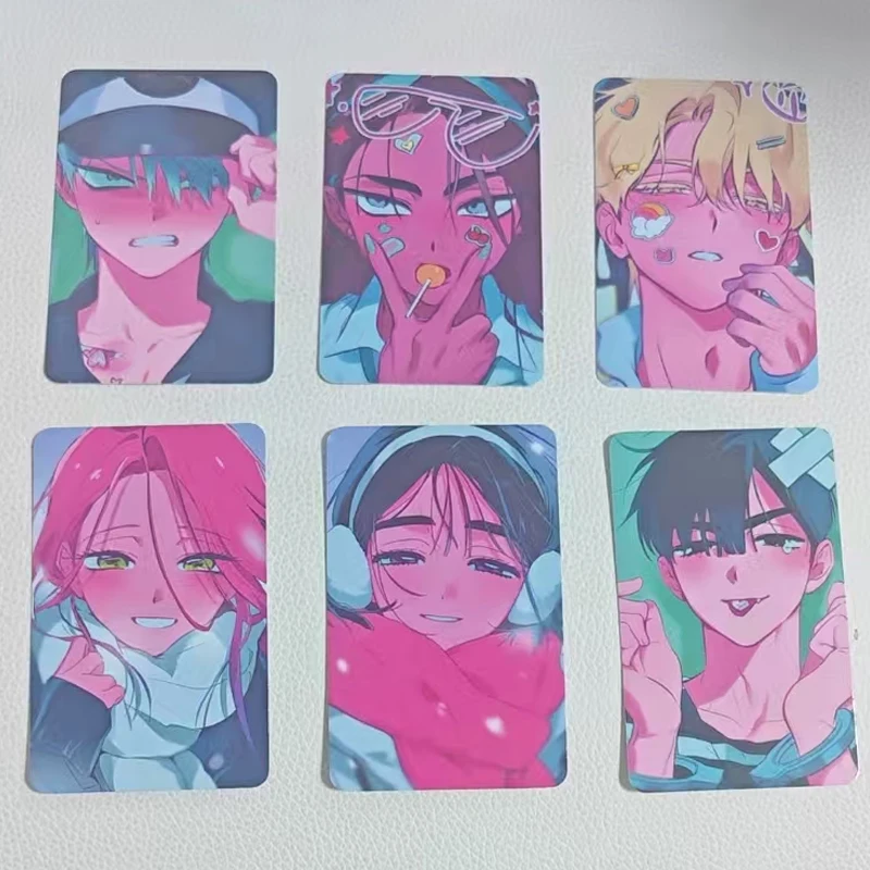 6Pcs/Set 2025 KPOP Alien Stage TV Anime Card Mizi Sua Ivan Till Hyuna Luka Cosplay Rounded Corners LOMO Card Postcard Gift