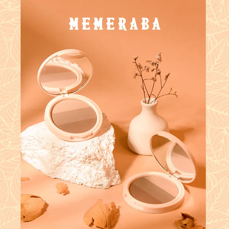 

MEMERABA light and sweet three-dimensional 3-color contouring palette modifies face contours and V-shaped face shadows