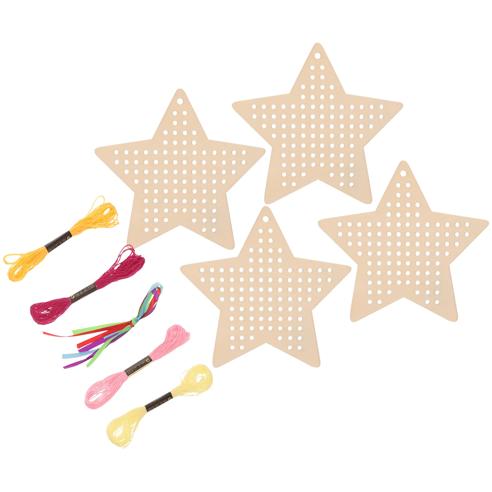 1 set 1 set segnalibri in legno vuoti punto croce appeso ricamo fai da te incompiuto scavato artigianale in legno studente bambini decorativo