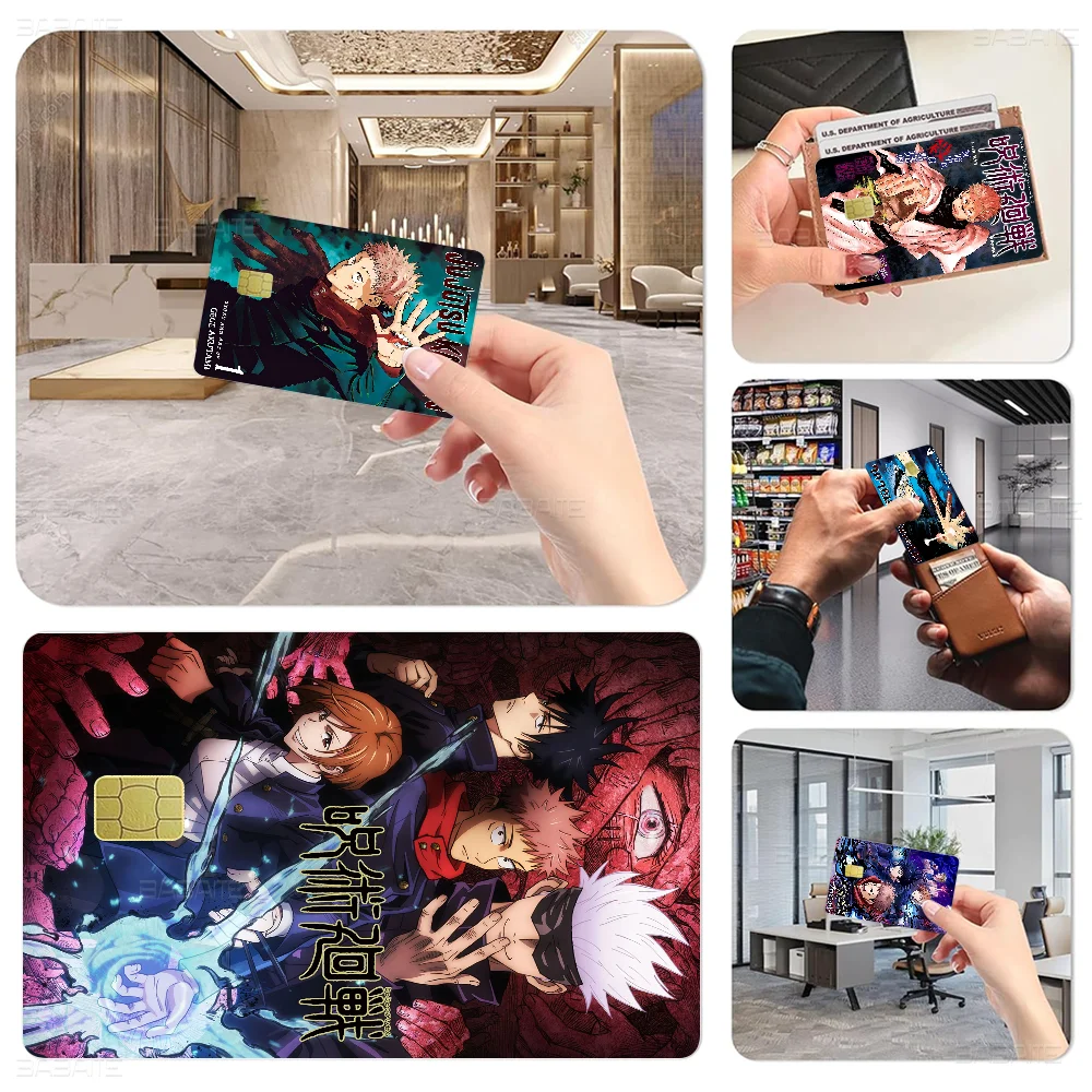 

Jujutsu Kaisen Anime Classic Vintage Skin Sticker Tape For Bank Credit Debit Card Personalized Credit Card Protection Stickers