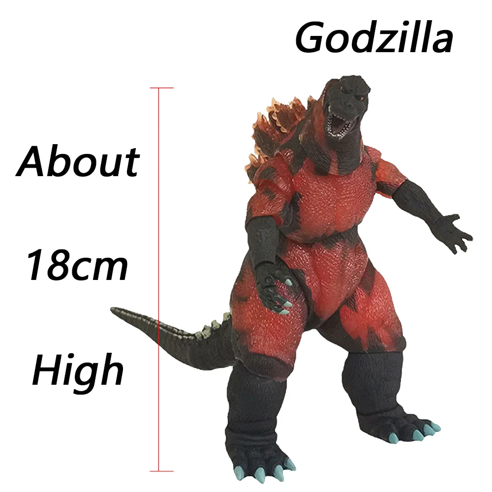 

Godzilla Action Figure 1995 Movie Red Lotus Version Dinosaur Monster Toys Movable Joints Model Garage Kit Gifts for Boys Girls